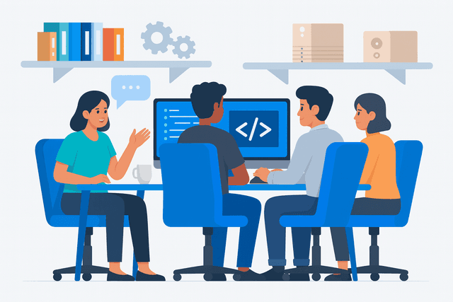 Developer working